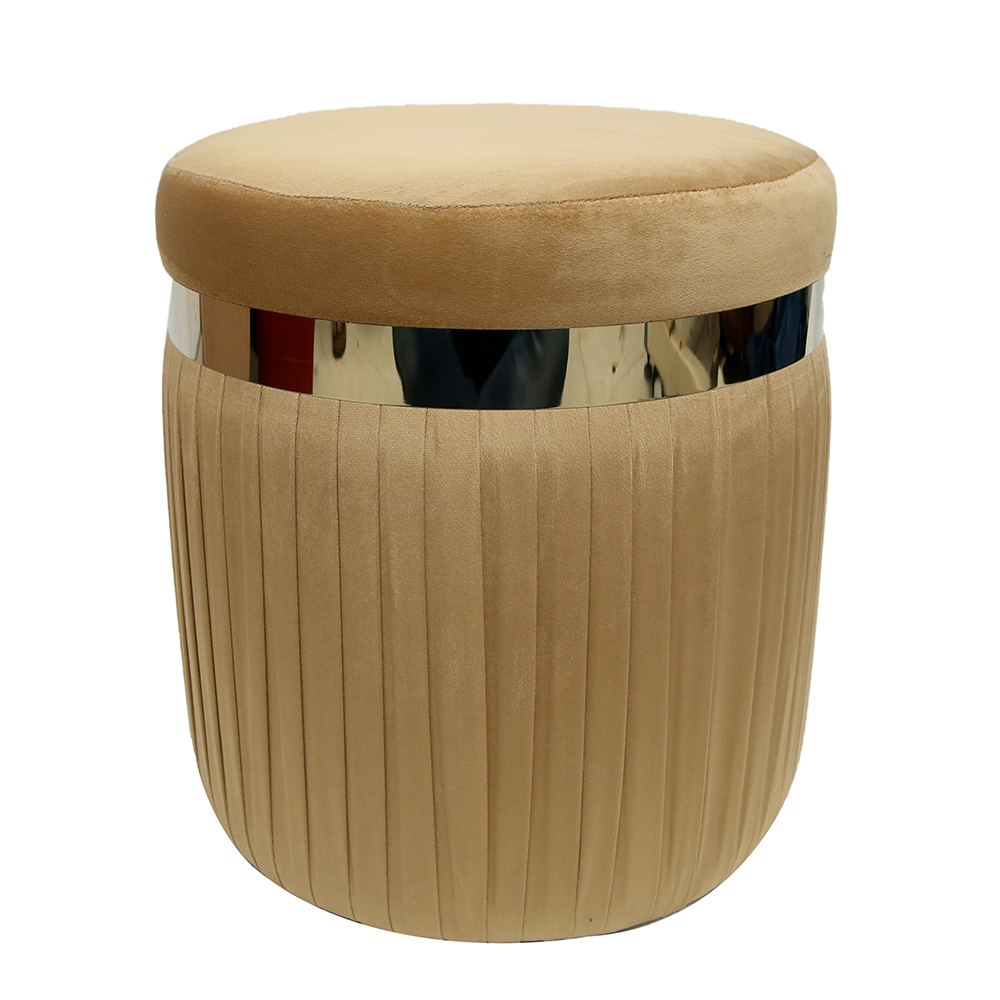 Velvet Ottomon Stool