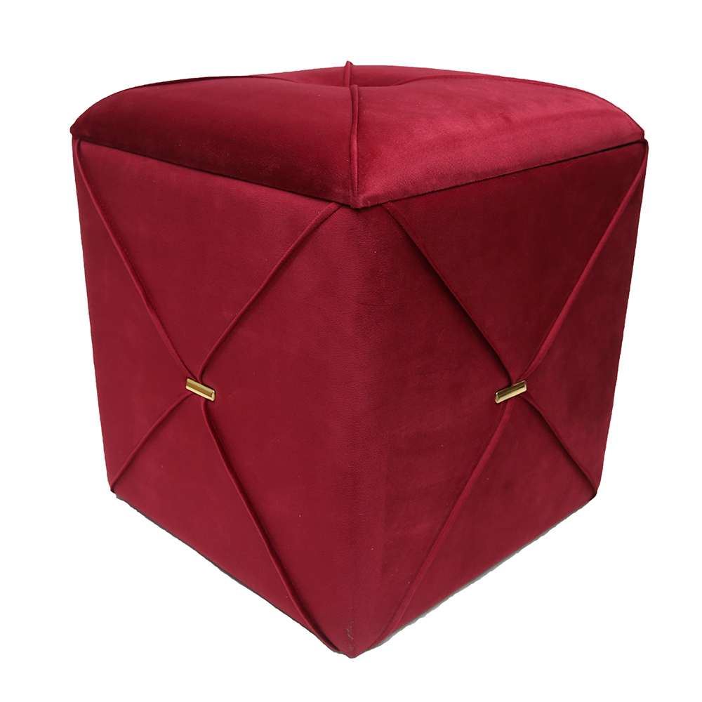 Velvet Ottomon Storage Stool